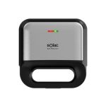 Solac Sandwich Maker 3 In 1 Snack Maker 2 Slice Non-stick Silver