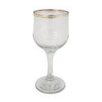 6 Piece 200ML Gold Rim White Wine Glass SGN1006