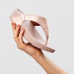 Lulu Leather Sandal - Rose Gold - 8