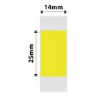 NB280 - - D11 D101 D110 H1S - 14X25MM - 240 Yellow Labels