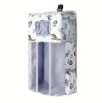 Zs - Hanging Diaper Caddy diaper Bag Crib Side Companion - Stripped