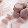 1roll Lotus Root Pink Chiffon Ribbon Gift Decoration Ribbon Party Decoration Party
