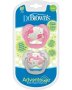 Dr. Brown's Advantage Pacifier - Stage 1 Glow In The Dark Pink 2-PACK