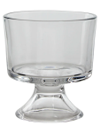 Clear Glass Pedestal Bowl - One Size Clear