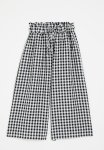PoP Candy Gingham Pants-black & White