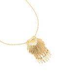 Goldair Gold Shell Tassel Pendant Necklace