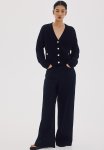 Pocket-detail Cardigan - Black