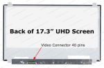 17.3" Uhd Lcd Screen – Ips Panel – Matte Surface – 40-PIN Edp Bottom-left Connector