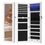 Jewellery Cabinet And Mirror - White