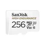 SanDisk High Endurance 256GB Class 10 Microsdxc Card With Adapter