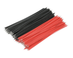 Breadboard Jumper Cable Wires Tinned Black & Red – 100PC