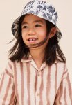X Rop Van Mierlo: Printed Twill Bucket Hat - White & Zebras
