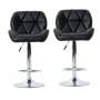 Smte Padded Bar Stools Set Of 2 Black With Keychain