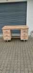 6 Drawer Solid Wood Desk