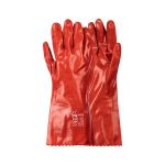 Pvc Coated Red Gloves Elbow Length