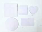 Sublimation Blanks : Fridge Magnets Heart Square Rectangle Circle Ttx