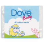 Dove Baby Fine Cotton Wool Wands 80 Pack