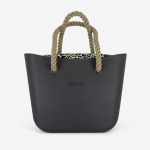 Original Handbag - Black - Beige Rope