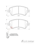 Stone Brake Pad Set – Front SP23766