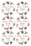 Personalised Christmas Gift Stickers - Merry Christmas - Afrikaans