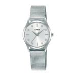 LORUS Women's Quartz Watch Silver White Sunray Dial