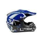 Kids Motocross Helmet - Lucca Blue