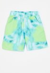 PoP Candy Tie Dye Board Shorts- Light Blue & Green