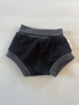 12-18 Mnths Black With Charcoal Trim Rib Shorties