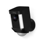 Ring Spotlight Battery Operated Security Camera Plus Extra Battery - Black