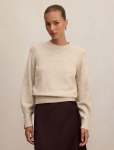 Ellie Cuff Detail Sweater - XL Soft Oatmeal