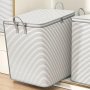 Extra-large Non-woven Fabric Storage Bag For Clothes & Quilts - Portable Moving Organizer With Zipper Ideal For Bedroom Living Room Dorm