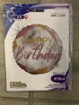 Pink Happy Birthday Single Foil