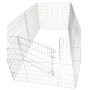 6-PANEL Flat Folding Playpen With Stepover Gate Steel 80 X 60CM - 120 X 110CM