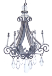 Silver Metal Chandelier 17.78CM