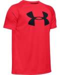 Boys' Ua Tech Big Logo Short Sleeve - RED-600 Ymd