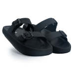 FILA Siana Double Buckle Sandal - Black - 8
