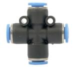 Pu Hose Fitting 4 Way Connector 6MM