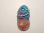 Carnelian Fimo Stone Pendant