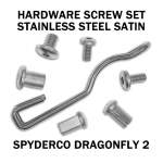 Stainless Replacement Hardware Screw Kit For Spyderco Dragonfly - Satin