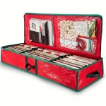 1PC Gift Wrapping Paper Organizer Christmas Gift Wrapping Paper Storage Containers Holiday Accessories Under The Bed Storage Bag