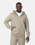 Essential Zip Hooded Taupe Sweatshirt - XXXL Brown