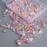 200PCS 3-12MM Various Materials And Colors Round Mixed Beads For Jewelry Making Diy Fashion Couple Bracelets Necklace Phone Bag