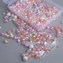 200pcs 3-12mm Various Materials And Colors Round Mixed Beads For Jewelry Making Diy Fashion Couple Bracelets Necklace Phone Bag Chain Craft Supplies