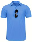 Plus Size Men's Trendy Buttons Solid Color Golf Shirts Casual Comfy And Breathable Tops Men's Clothing For Big & Tall