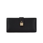Continental K autograph Padlock Wallet -black gold