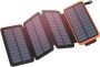 Solar Charger 25000MAH Outdoor Portable Power Bank With 4 Solar Panels