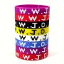 Silicone Sports Faith Wristbands For Men And Women With Embossed English Letters