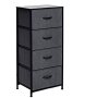 Branded Economical Metal Frame & Fabric - 4 Drawer Cabinet