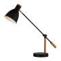 Tai Table Lamp Metal And Wood Black Pink - Pink