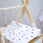 Changing Mat Cover Monochrome White With Black Dots